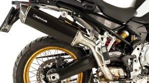 BMW F750GS Performance Exhaust - Remus - Black Hawk Slip On - Black - `18-`27